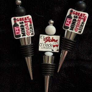 Wine Bottle Stoppers with Fun Quotes